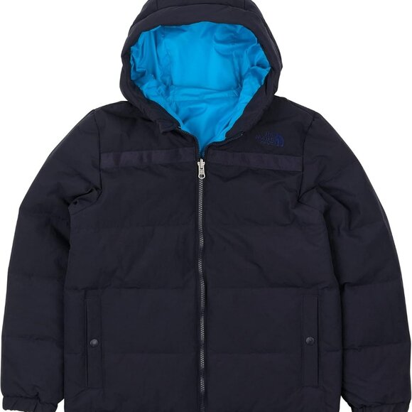 The North Face Youth Forester Reversible Down Jacket Aviator Blue Unisex Med NWT - Picture 1 of 2